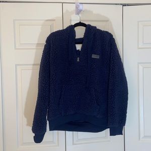 Simply Southern Navy Sherpa with Hoodie